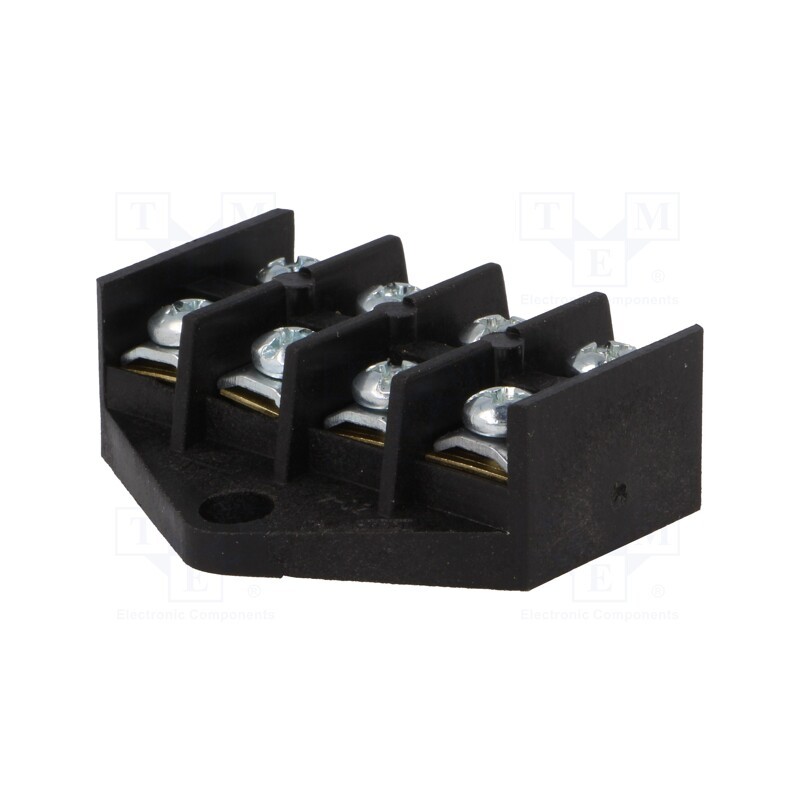 1 pcs x PLASTROL - W-10174 - Terminal block, screw terminal, 4mm2, 400V, ways: 4, terminals: 8