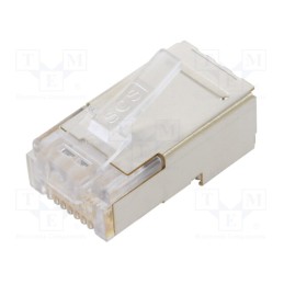 1 pcs x BEL FUSE - SS-37200-028 - Plug, RJ45, PIN: 8, Cat: 5e, shielded, Layout: 8p8c, for cable, IDC