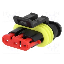 1 pcs x TE Connectivity - 282087-1 - Connector: wire-wire, Superseal 1.5, female, plug, PIN: 3, IP67