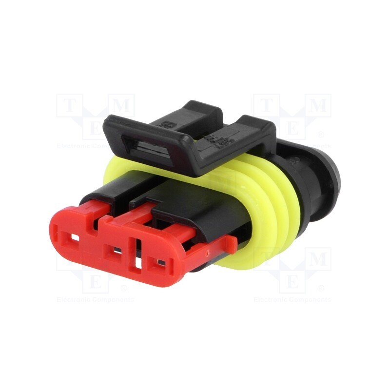 1 pcs x TE Connectivity - 282087-1 - Connector: wire-wire, Superseal 1.5, female, plug, PIN: 3, IP67