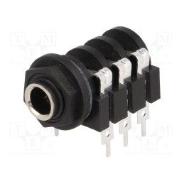 1 pcs x AMPHENOL - ACJS-PC - Socket, Jack 6,3mm, female, stereo,with double switch, ways: 3