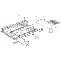 600461 01 rubber cover for transport shelf 3 x 50