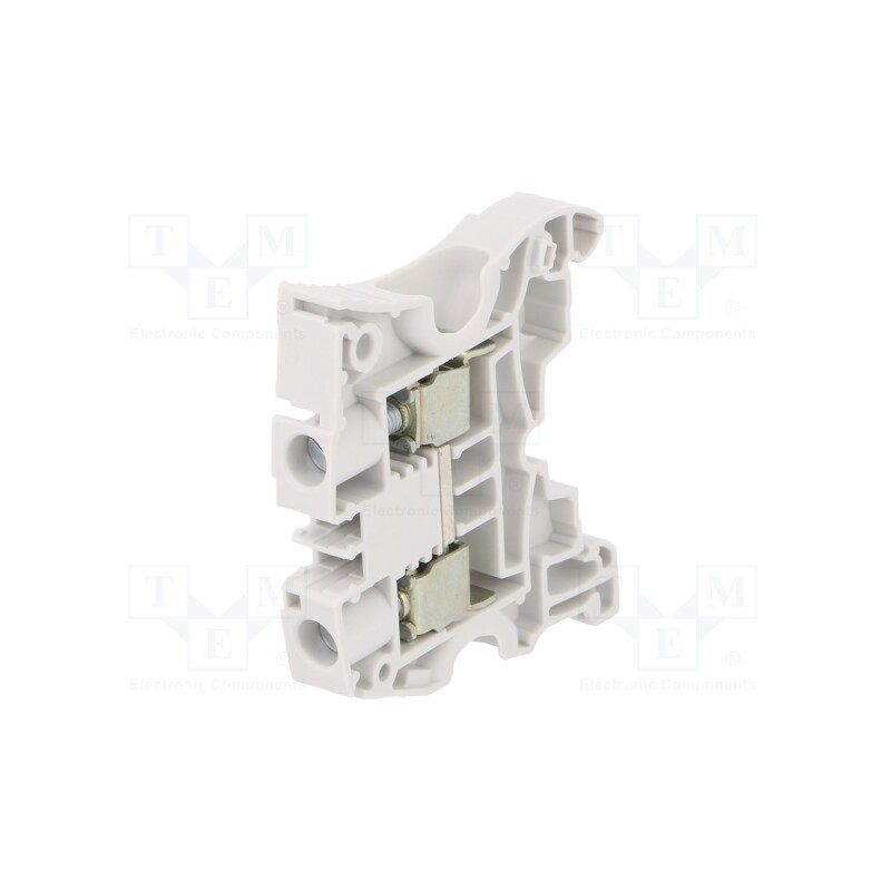 1 pcs x TE Connectivity - 1SNK508010R0000 (ZS10) - Splice terminal: rail, 0.5÷10mm2, ways: 1, terminals: 2, grey, SNK