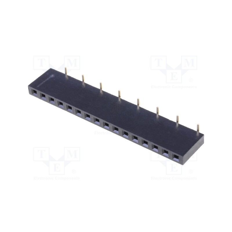 1 pcs x CONNFLY - DS1023-16-1*16B81XBX1 - Socket, pin strips, female, PIN: 16, straight, 2.54mm, SMT, 1x16