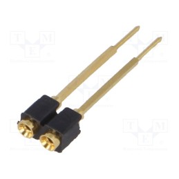 1 pcs x FISCHER ELEKTRONIK - MK13.02GX2 - Pin header, pin strips, female, PIN: 2, straight, 2.54mm, THT, 1x2