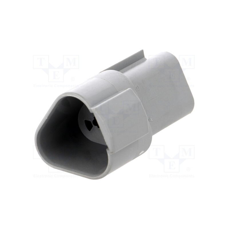 1 pcs x AMPHENOL - AT04-3P - Connector: wire-wire, AT, male, plug, for cable, PIN: 3, grey, IP67