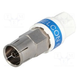 1 pcs x CABELCON - 99909690 IECF-56 5.1 SELF - Plug, coaxial 9.5mm (IEC 169-2), for cable