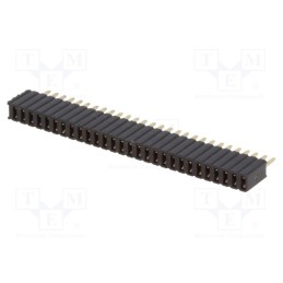 1 pcs x CONNFLY - DS1065-07-1*28S8BV - Socket, pin strips, female, PIN: 28, straight, 1.27mm, THT, 1x28