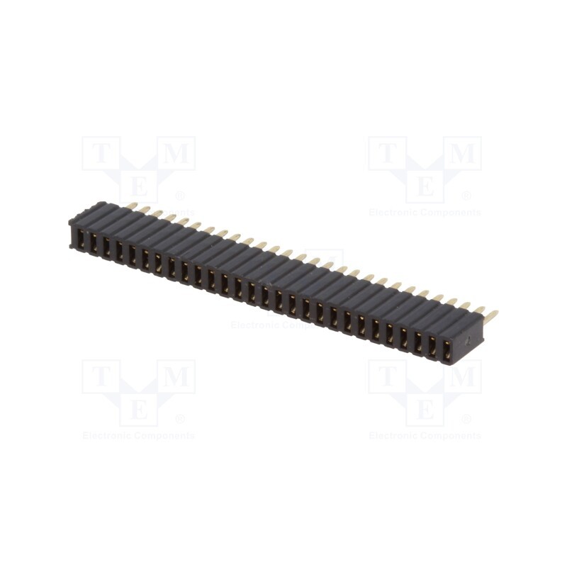 1 pcs x CONNFLY - DS1065-07-1*28S8BV - Socket, pin strips, female, PIN: 28, straight, 1.27mm, THT, 1x28