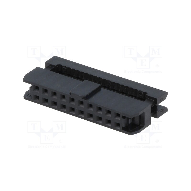 1 pcs x Amphenol Communications Solutions - T826120A101CEU - Plug, IDC, female, PIN: 20, with cable clamp, IDC, for ribbon cable