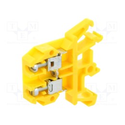 1 pcs x POKu00d3J - A11-0101 - Splice terminal: rail, 0.5÷4mm2, ways: 1, terminals: 2, yellow, 690V