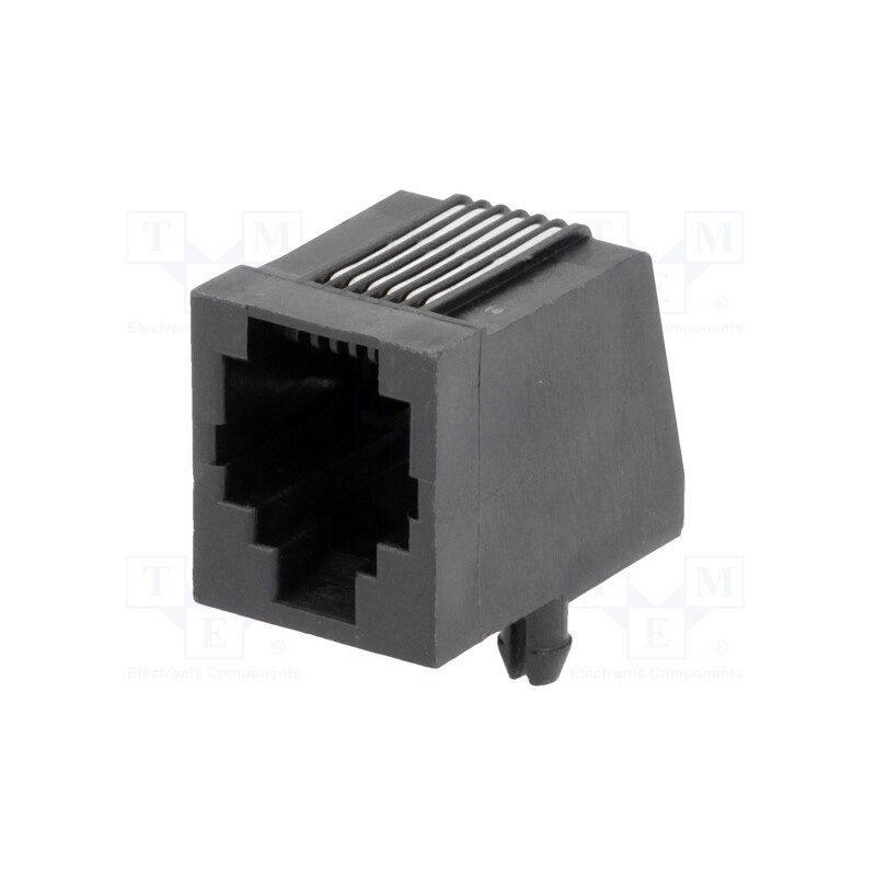 1 pcs x MH CONNECTORS - MHRJJ66NFRA - Socket, RJ12, PIN: 6, Layout: 6p6c, THT, angled