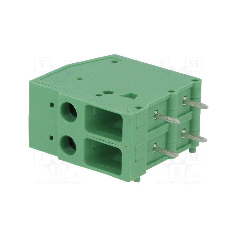 1 pcs x DEGSON ELECTRONICS - DG107R-7.62-02P-14-00AH - PCB terminal block, angled 90°, 7.62mm, ways: 2, on PCBs, 4mm2