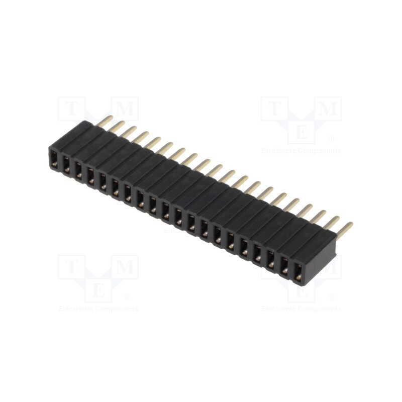 1 pcs x CONNFLY - DS1065-07-1*20S8BV - Socket, pin strips, female, PIN: 20, straight, 1.27mm, THT, 1x20