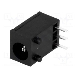 1 pcs x CLIFF - DC-8N (FC681455) - Socket, DC supply, male, 3.5/1.3mm, MINI, THT, 1A, 12VDC, angled 90°