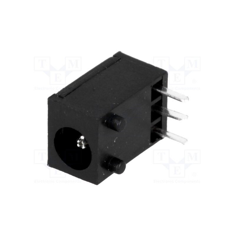 1 pcs x CLIFF - DC-8N (FC681455) - Socket, DC supply, male, 3.5/1.3mm, MINI, THT, 1A, 12VDC, angled 90°