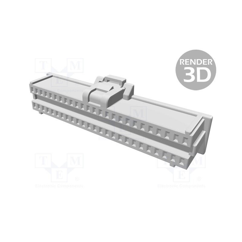 1 pcs x MOLEX - 501189-5010 - Plug, wire-board, female, Pico-Clasp, 1mm, PIN: 50, w/o contacts