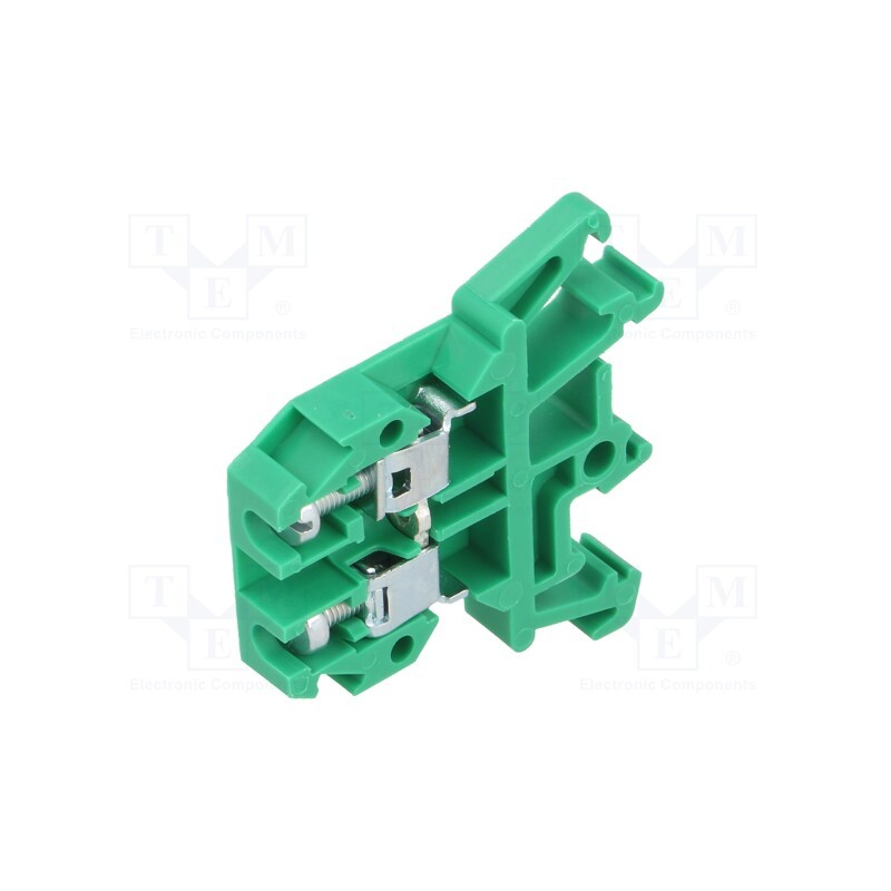 1 pcs x POKu00d3J - A11-0105 - Splice terminal: rail, 0.5÷4mm2, ways: 1, terminals: 2, green, 690V