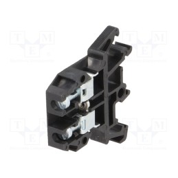 1 pcs x POKu00d3J - A11-0103 - Splice terminal: rail, 0.5÷4mm2, ways: 1, terminals: 2, black, 690V