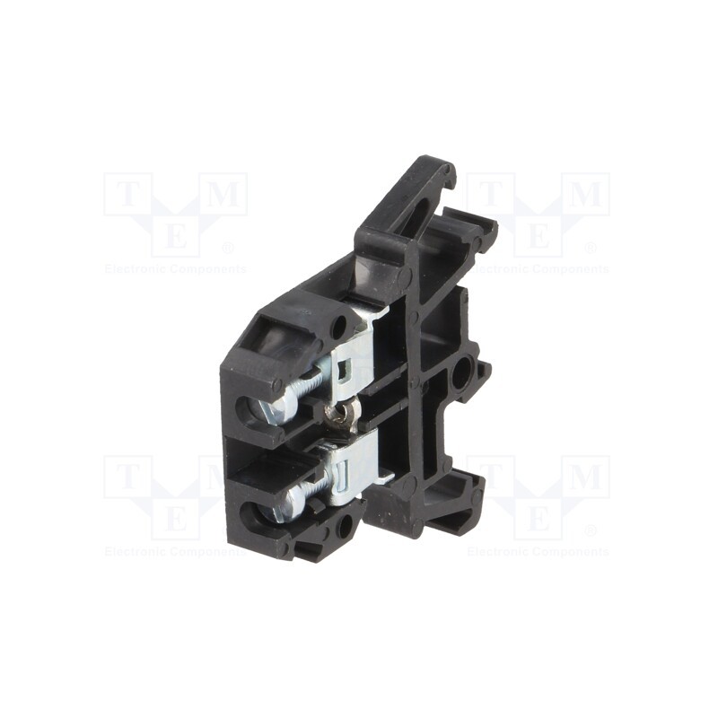 1 pcs x POKu00d3J - A11-0103 - Splice terminal: rail, 0.5÷4mm2, ways: 1, terminals: 2, black, 690V