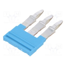 1 pcs x WEIDMu00dcLLER - 1528080000 ZQV 4N/3 BL - Comb bridge, ways: 3, blue, A series