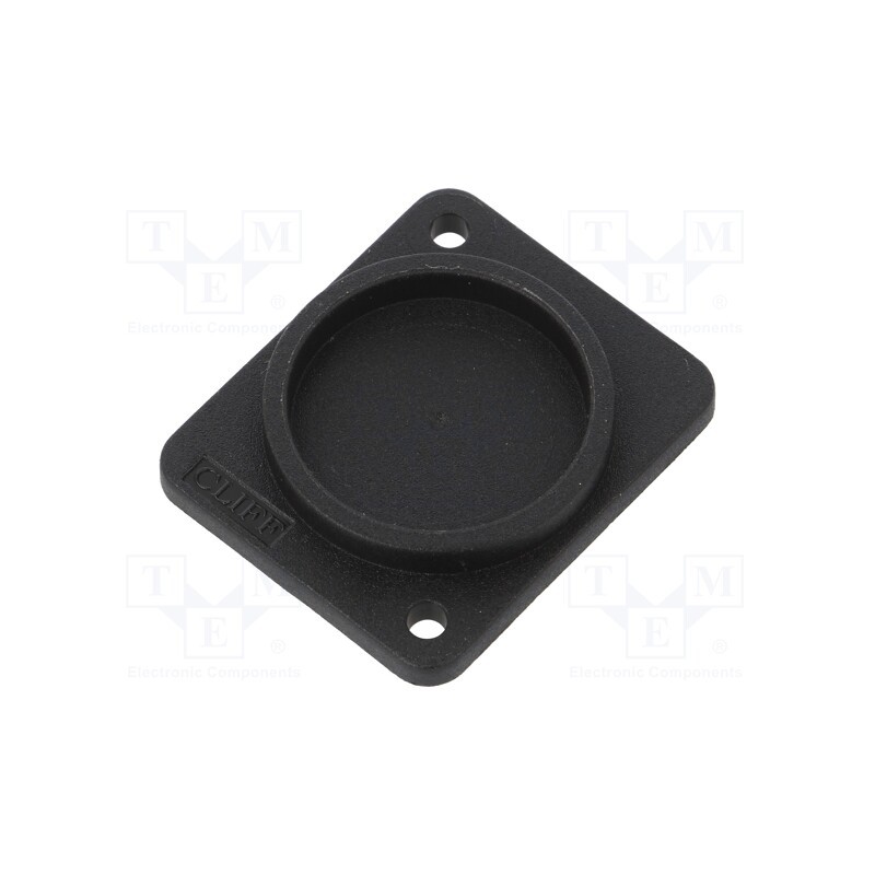 1 pcs x CLIFF - CP30300X - Protection cap, plain screw hole, black, plastic, XLR standard
