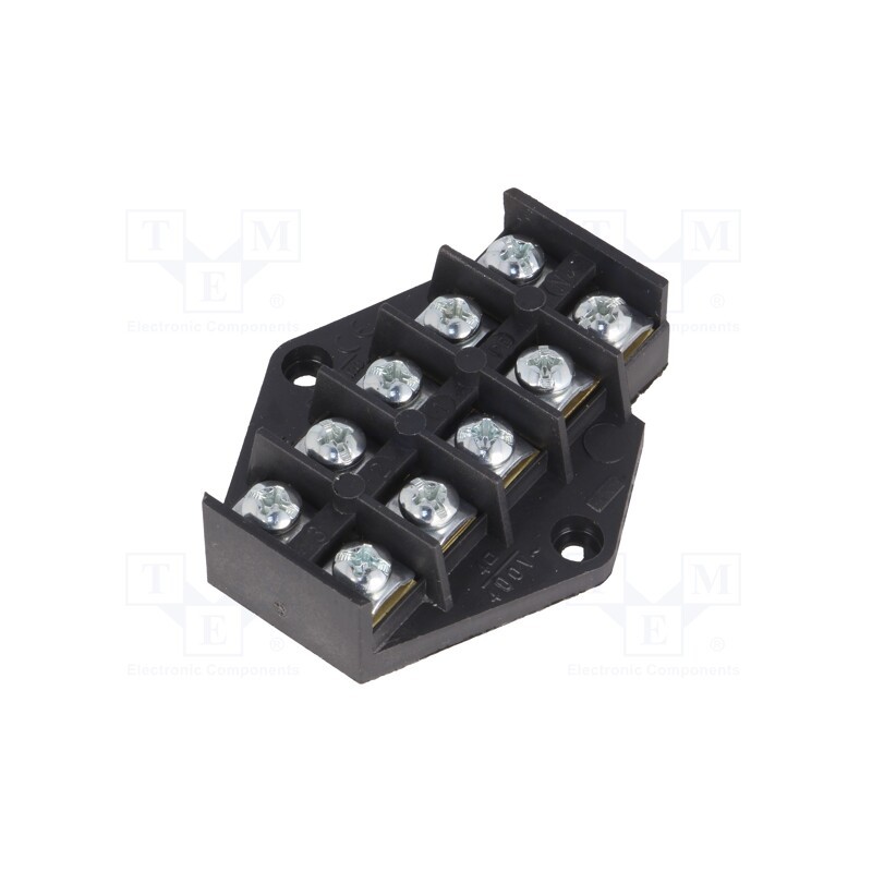 1 pcs x PLASTROL - W-10181 - Terminal block, screw terminal, 4mm2, 400V, ways: 5, terminals: 10