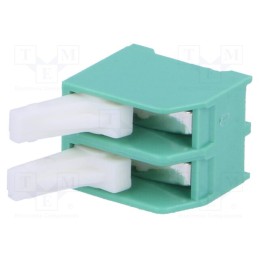 1 pcs x NINIGI - TB-5.0-PT-2P - PCB terminal block, straight, 5mm, ways: 2, on PCBs, 0.5mm2, tinned