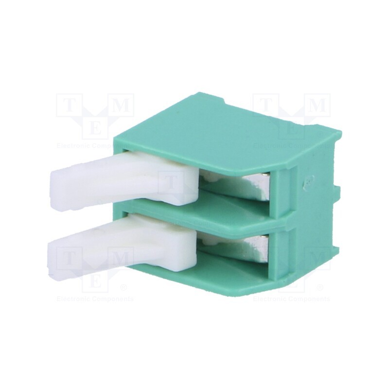 1 pcs x NINIGI - TB-5.0-PT-2P - PCB terminal block, straight, 5mm, ways: 2, on PCBs, 0.5mm2, tinned