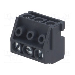 1 pcs x PTR MESSTECHNIK - AK130/3-5,0-GRAU - Pluggable terminal block, 5mm, ways: 3, angled 90°, female, black