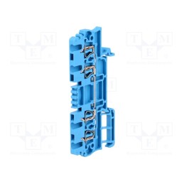 1 pcs x WEIDMu00dcLLER - 1775600000 ZDU 1.5/4AN BL - Splice terminal: rail, 1.5mm2, ways: 1, terminals: 4, blue, wemid