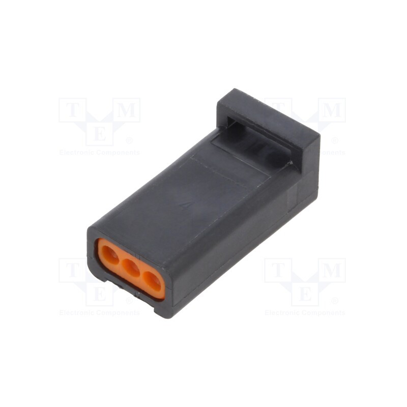 1 pcs x TE Connectivity - 2-2834075-3 - 3P REC, MINIATURE WATERPROOF CONN,BLACK