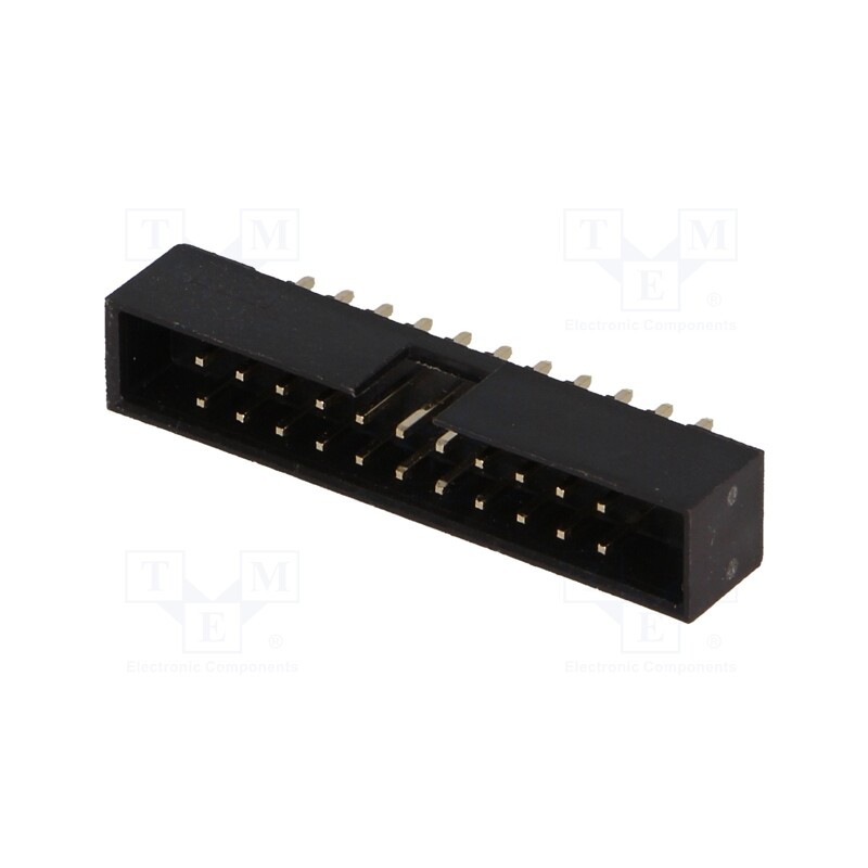 1 pcs x Amphenol Communications Solutions - T823-122A1S100HEU - Socket, IDC, male, PIN: 22, straight, THT, gold-plated, 2mm, bla