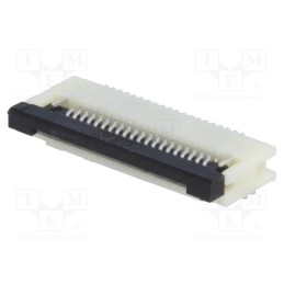 1 pcs x Riverdi - ZIF0520DH-CF25 - Connector: FFC/FPC, horizontal, PIN: 20, bottom contacts,ZIF, SMT