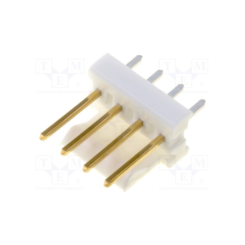 1 pcs x TE Connectivity - 3-641126-4 - Socket, wire-board, male, MTA-100, 2.54mm, PIN: 4, THT, gold-plated
