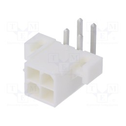 1 pcs x MOLEX - 39291047 - Socket, wire-board, male, Mini-Fit Jr, 4.2mm, PIN: 4, THT, holders