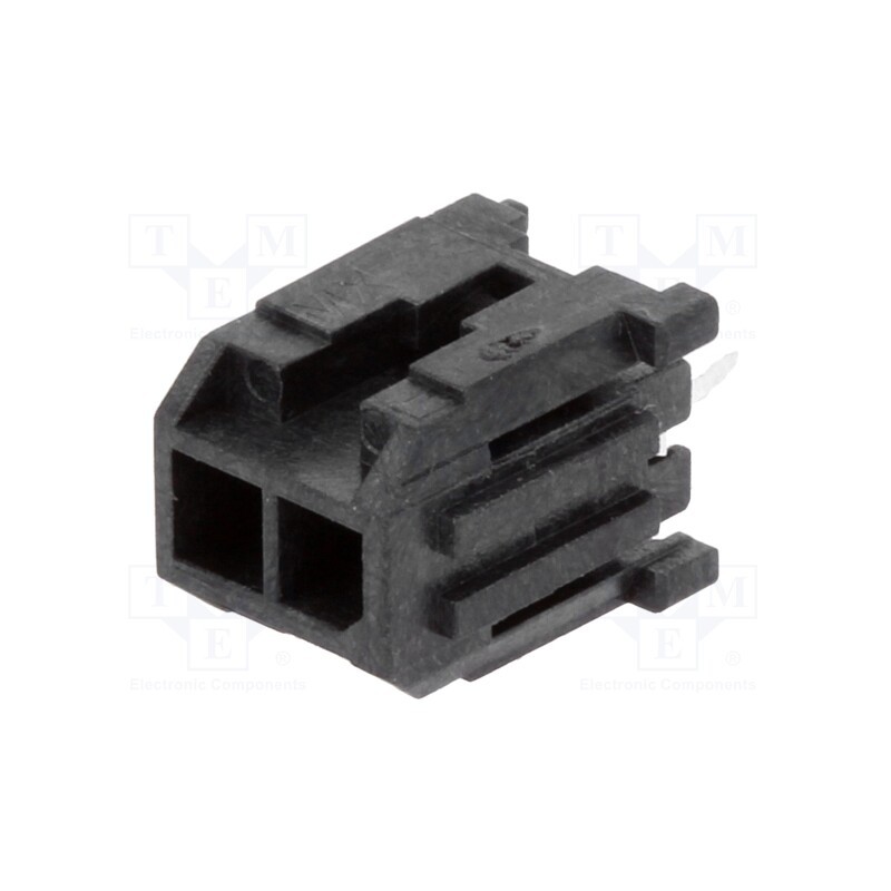 1 pcs x MOLEX - 430450212 - Socket, wire-board, male, Micro-Fit 3.0, 3mm, PIN: 2, THT, 5A, tinned