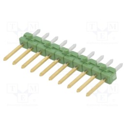 1 pcs x TE Connectivity - 1-825433-0 - Pin header, pin strips, AMPMODU MOD II, male, PIN: 10, straight