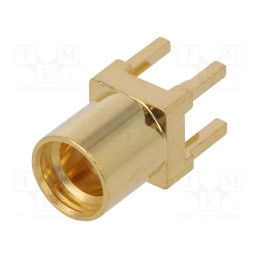 1 pcs x ADAM TECH - RF12-07E-T-00-50-G - Socket, MMCX, female, 50Ω, PTFE, gold-plated