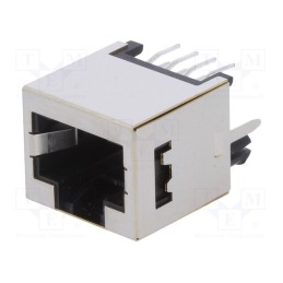 1 pcs x ENCITECH - RJJS-88-A22-E1V - Socket, RJ45, PIN: 8, shielded, Layout: 8p8c, THT, straight