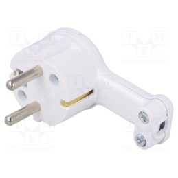 1 pcs x TIMEX-ELEKTRO - WT-16UP - Connector: AC supply, male, plug, 2P+PE, 250VAC, 16A, white, PIN: 3