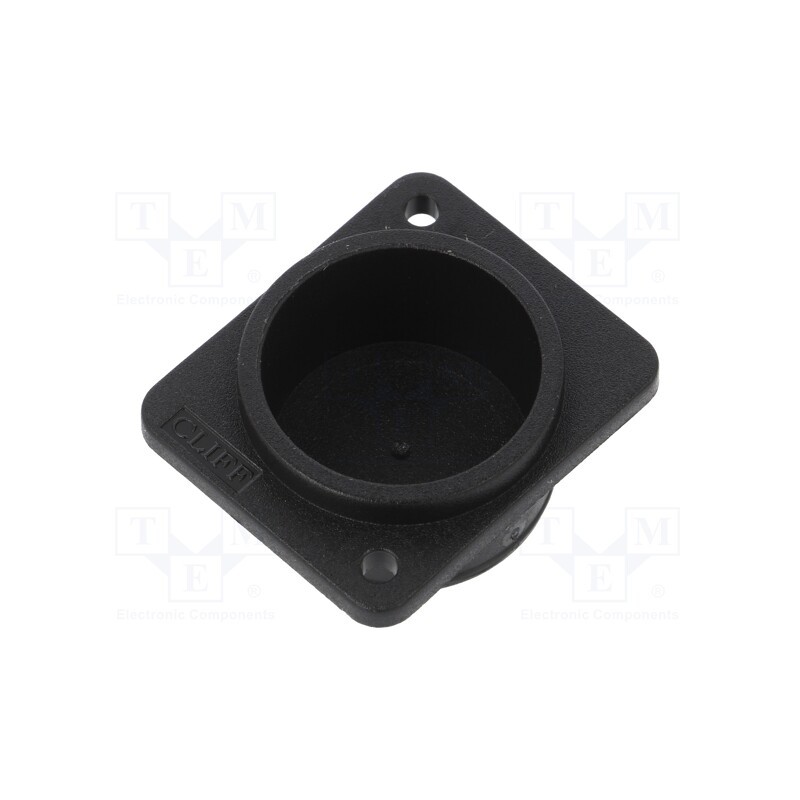 1 pcs x CLIFF - CP30400X - Protection cap, plain screw hole, black, plastic, XLR standard