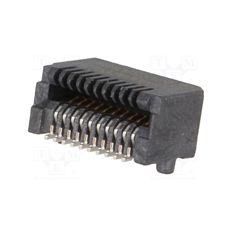 1 pcs x Amphenol Communications Solutions - UE75-A20-3000T - Socket, SFP, PIN: 20, gold-plated, 500mA, 300V, SMT, horizontal