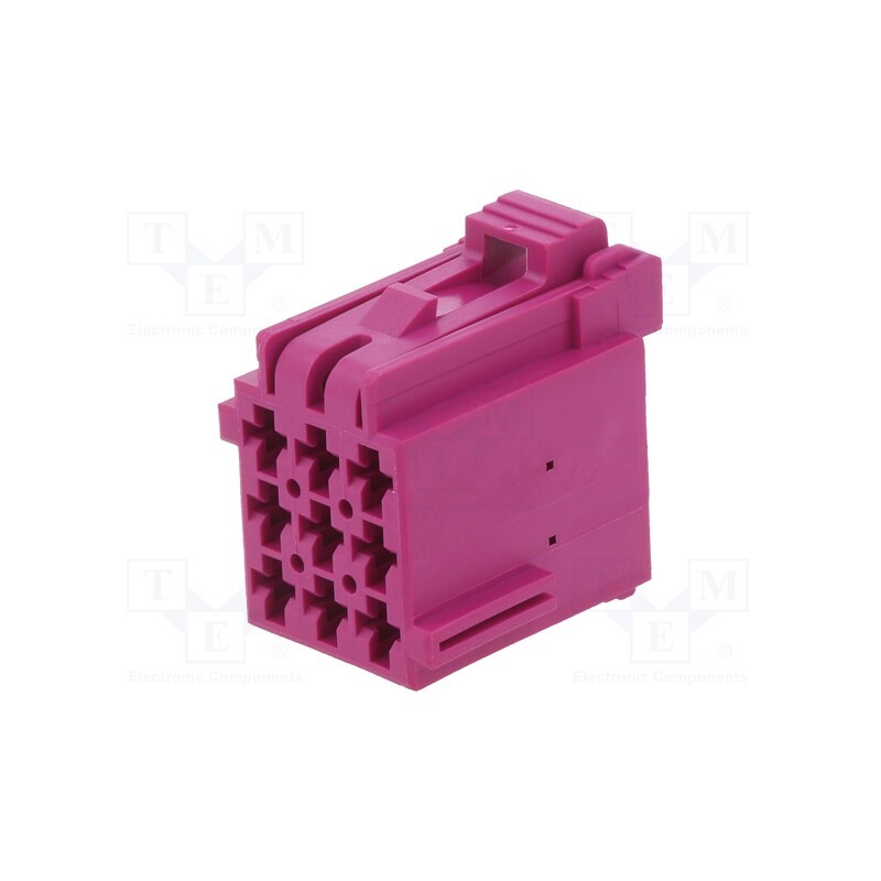 1 pcs x TE Connectivity - 1-967621-5 - Connector: automotive, JPT, female, plug, for cable, PIN: 9, violet