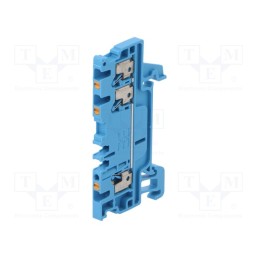 1 pcs x WEIDMu00dcLLER - 1552770000 A3C 1.5 BL - Splice terminal: rail, 1.5mm2, ways: 1, terminals: 3, blue, wemid
