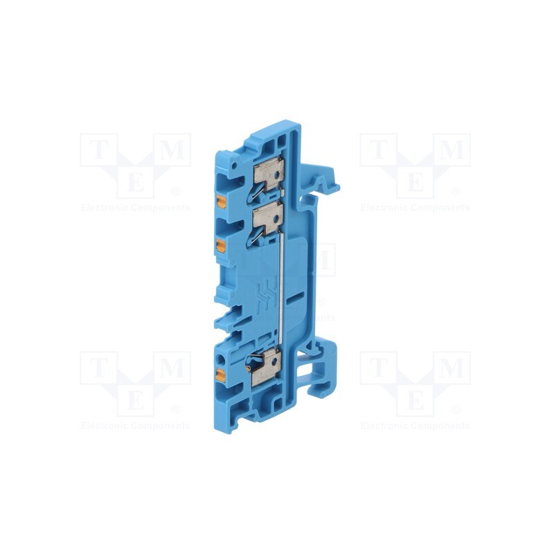 1 pcs x WEIDMu00dcLLER - 1552770000 A3C 1.5 BL - Splice terminal: rail, 1.5mm2, ways: 1, terminals: 3, blue, wemid