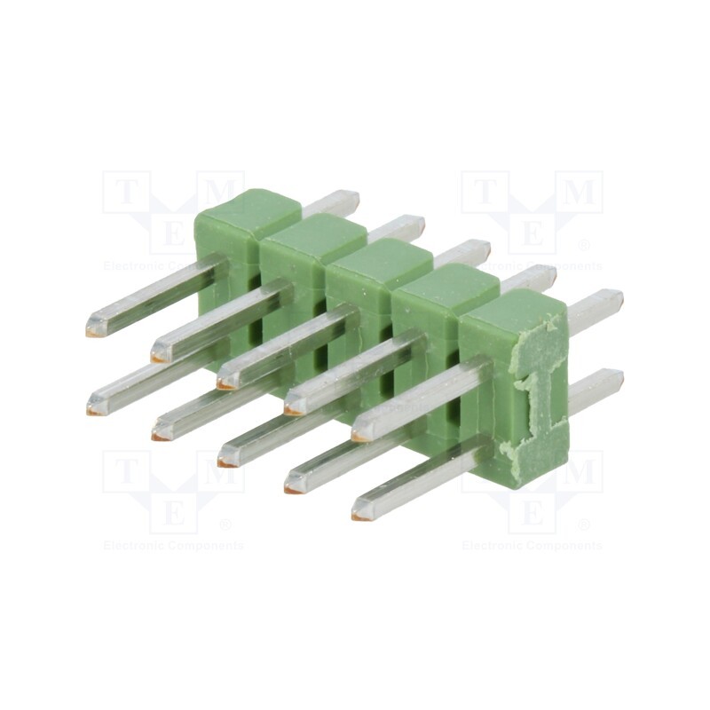 1 pcs x TE Connectivity - 826942-5 - Pin header, pin strips, AMPMODU MOD II, male, PIN: 10, straight