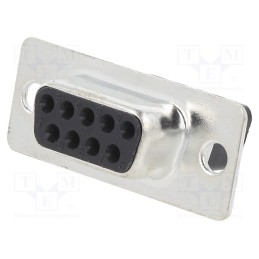 1 pcs x ENCITECH - DBC09-SS - D-Sub, PIN: 9, plug, female, for cable, crimped, Type: w/o contacts