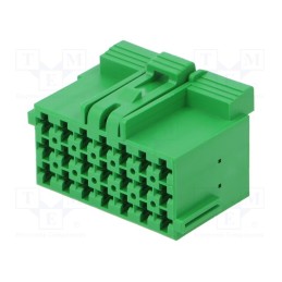 1 pcs x TE Connectivity - 1-967625-4 - Connector: automotive, JPT, female, plug, for cable, PIN: 21, green