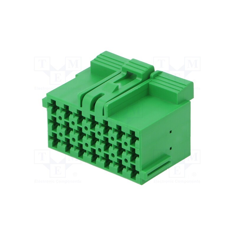 1 pcs x TE Connectivity - 1-967625-4 - Connector: automotive, JPT, female, plug, for cable, PIN: 21, green